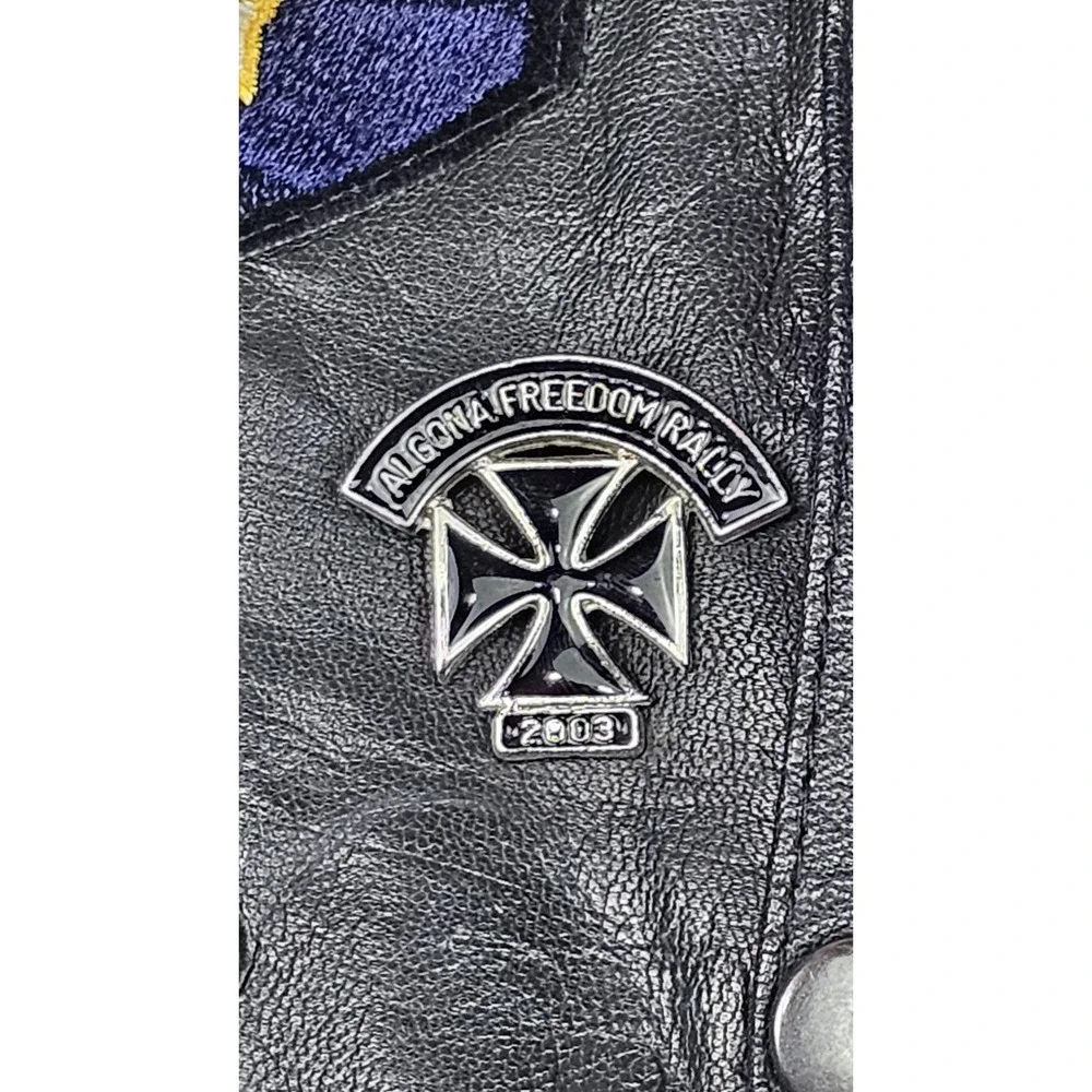 First Genuine Leather vintage harley